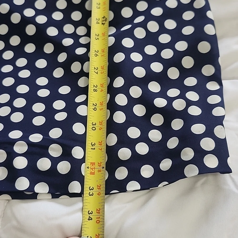 J. Crew Navy Polka Dot Gallery Dress NWOT